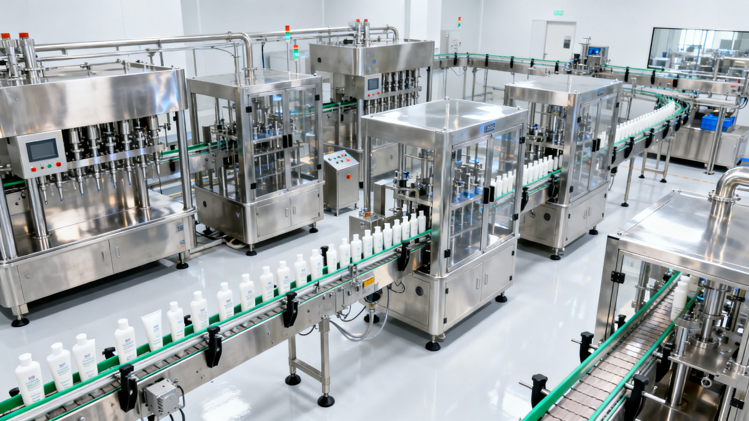 Modern cosmetic factory production line