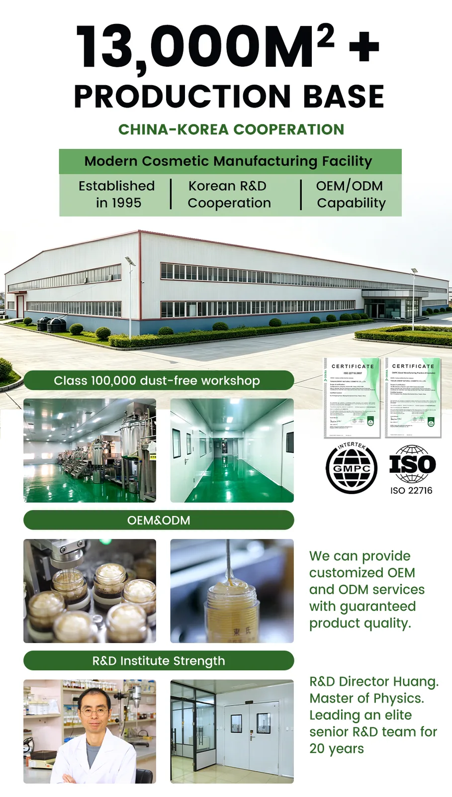 Our cosmetic manufacturing facility